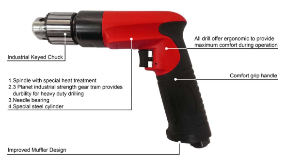 3/8H.D. Air Drill(4000RPM)