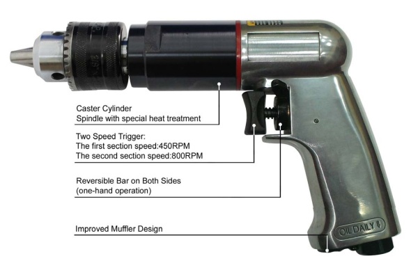 1/2" Air Reversible Drill