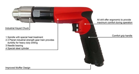 1/2H.D. Air Drill(600RPM)